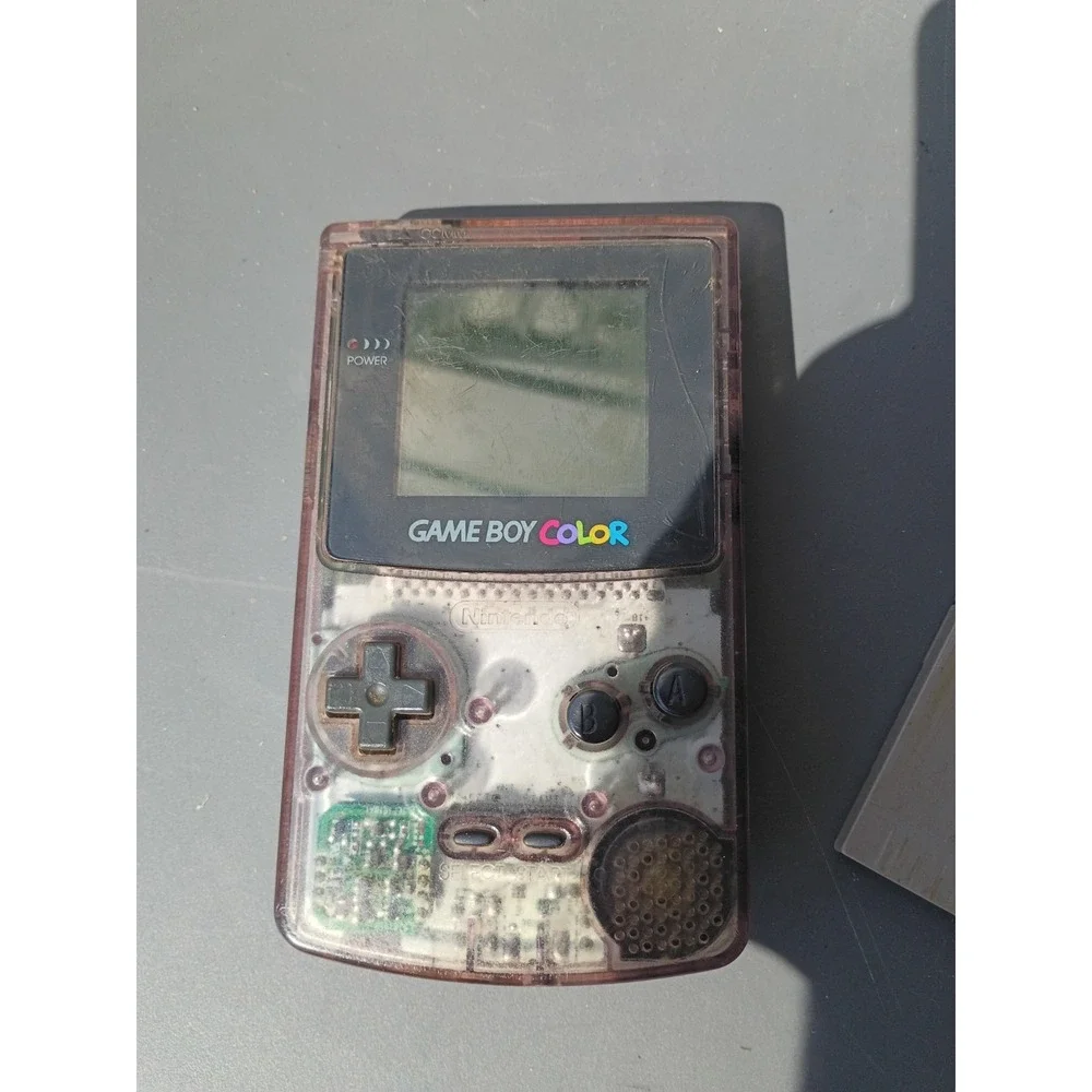Nintendo Game Boy Color (Cgb-001) Atomic Purple With Super Mario Land: 3 Game...